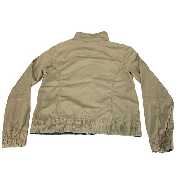 Columbia Jacket Womens Large Tan Lined Long Sleeve Mock Neck Full Zip Front - Picture 2 of 16